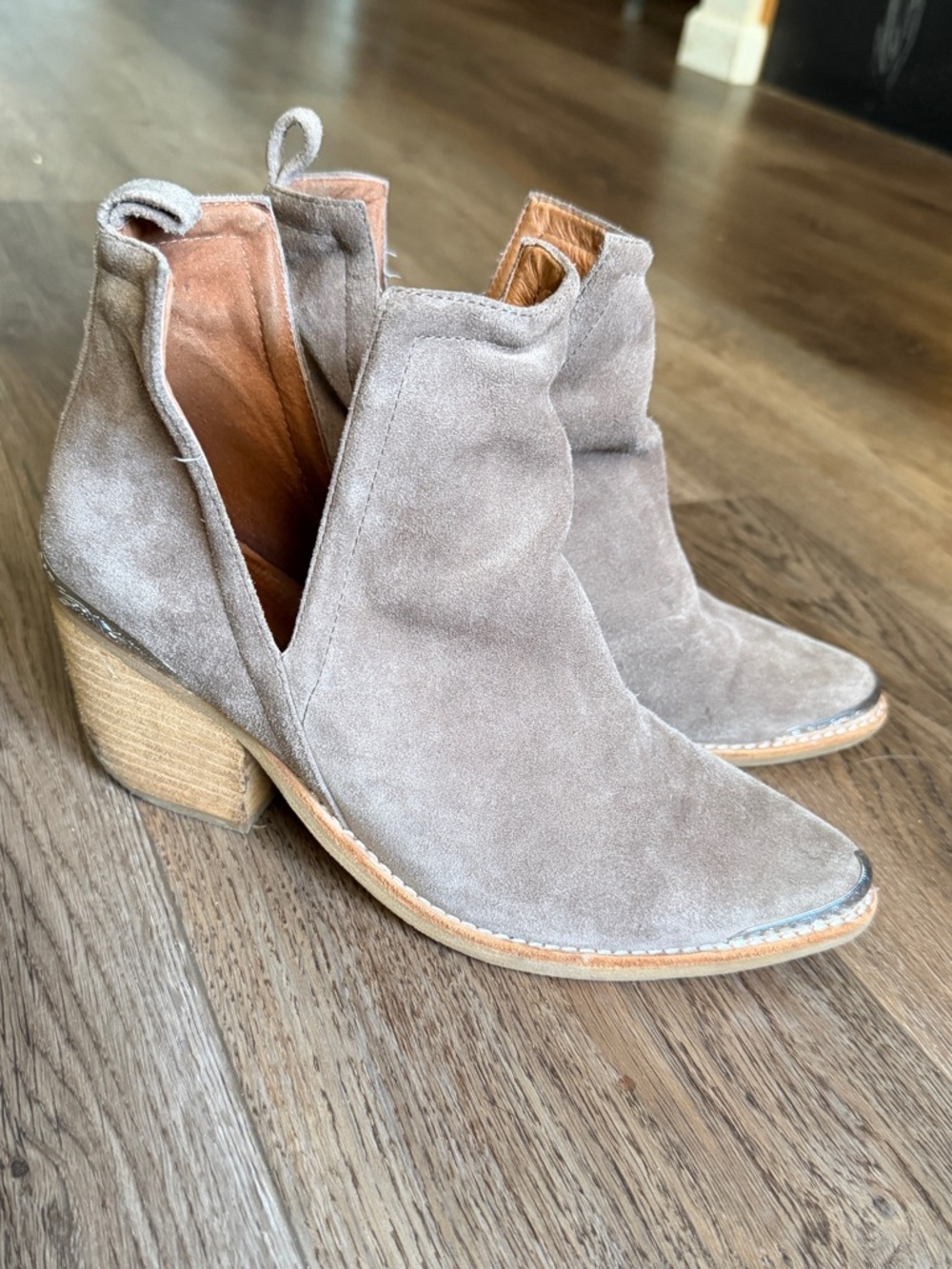 Jeffrey Campbell Cromwell Suede Western Booties